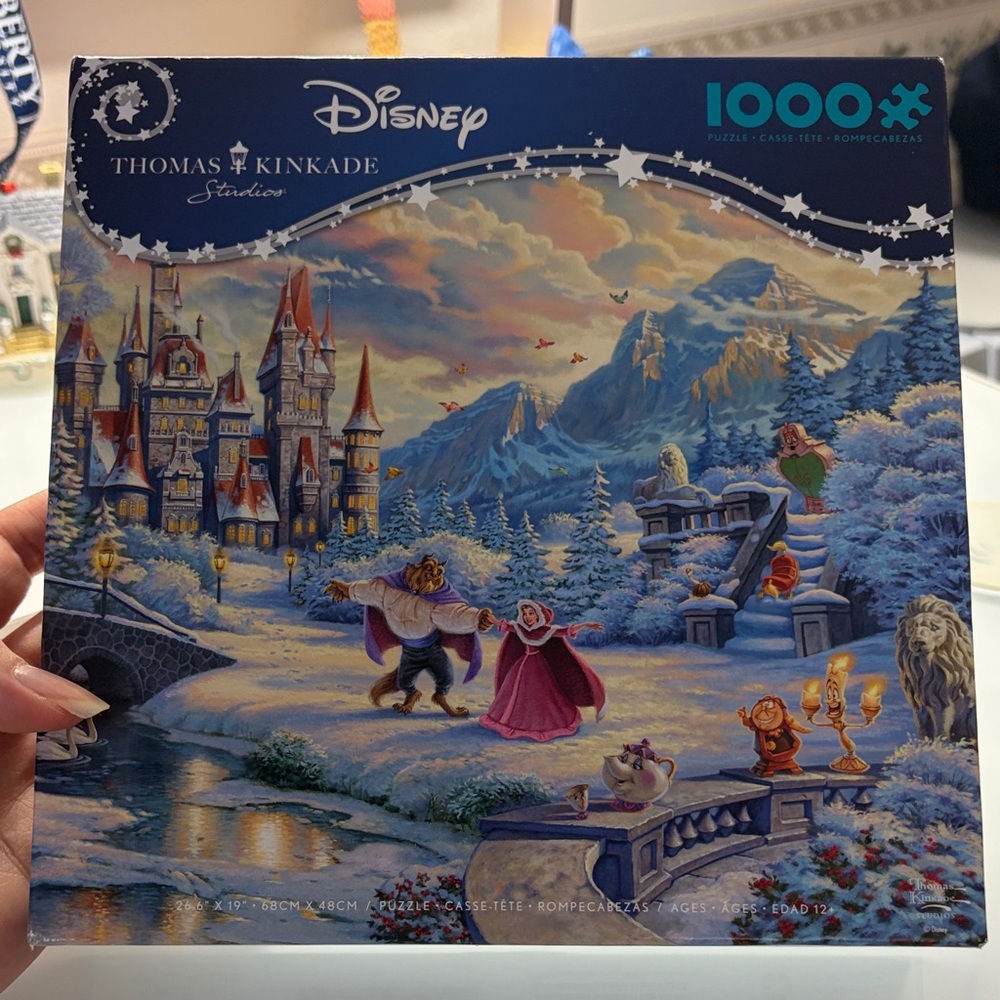 Thomas Kinkade Beauty and the Beast Winter 1000 Piece Puzzle